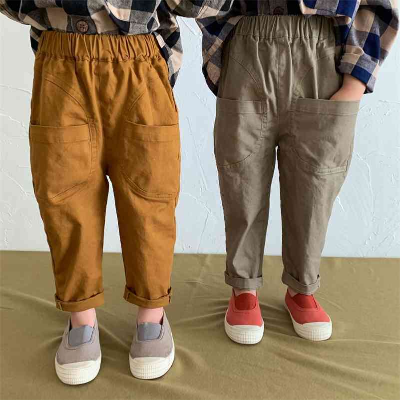 Spring Autumn unisex solid color casual trousers boys and girls cotton all-match pants 210708, Coffee
Spring Autumn unisex solid color casual trousers boys and girls cotton all-match pants 210708, Coffee