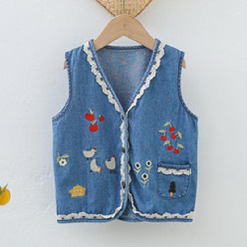 Jackets Spring Boys Girls Cowboy Embroidery Coat Clothing Baby Sleeveless Children Kids Vest Coats, Blue;gray
Jackets Spring Boys Girls Cowboy Embroidery Coat Clothing Baby Sleeveless Children Kids Vest Coats, Blue;gray