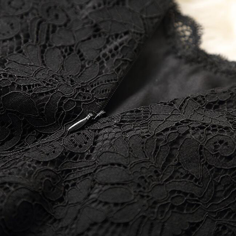 Spring Women Long Sleeve Lace Dress Big Size M-3XL Dress Elegant Lady Long V-neck Dressess Vestidos Autumn Bottomings 210521