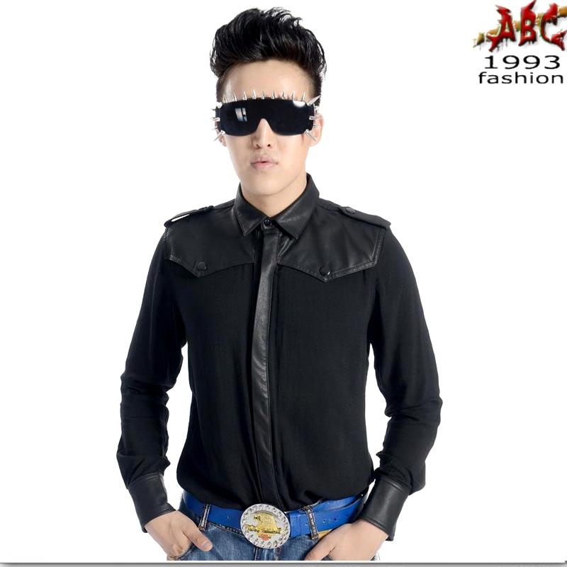 S-6XL 2021 Men's Clothing Hair Stylist GD Fashion British The Host Shirts Shirt Singer Plus Size Costumes Casual