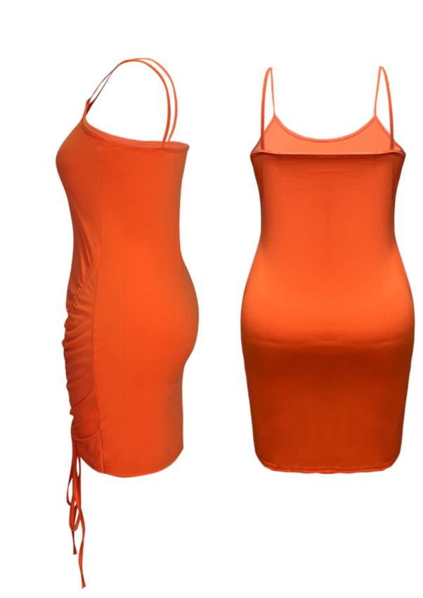 Womens Spaghetti Strap Bodycon Dress Peplum Sexy Tube Club Party Casual Ruched Dresses S-4XL Solid Colors