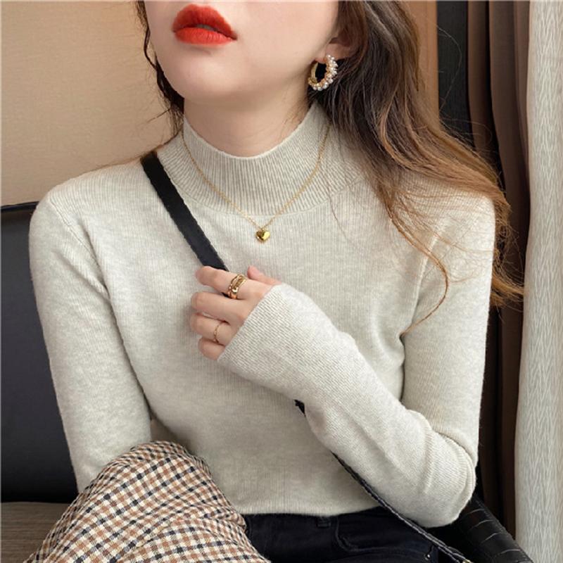Women's Sweaters 2021 Basic Turtleneck Sweater Pullover Women Autumn Winter Casual Long Sleeve Slim Female Chic Jumpers Top, Black
Women's Sweaters 2021 Basic Turtleneck Sweater Pullover Women Autumn Winter Casual Long Sleeve Slim Female Chic Jumpers Top, Black