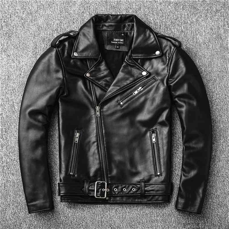 Classical Perfecto Jacket Motorcycle leather Men Zealand Sheepskin Black Genuine Leather Coat Slim Moto 210903
Classical Perfecto Jacket Motorcycle leather Men Zealand Sheepskin Black Genuine Leather Coat Slim Moto 210903