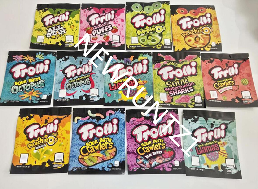 Edibles Packaging gummy Trolli Mylar Bags 600mg Peachie Mylar Sour Edibles Candy Gummi Zipper Resealable Trrlli gummies Packaging Bag
Edibles Packaging gummy Trolli Mylar Bags 600mg Peachie Mylar Sour Edibles Candy Gummi Zipper Resealable Trrlli gummies Packaging Bag