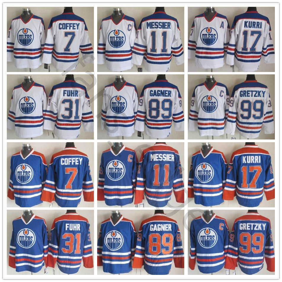Mens Edmonton Oilers Hockey Jersey 30 Bill Ranford 89 Sam Gagner Paul Coffey 17 Jari Kurri Grant Fuhr Wayne Gretzky Mark Messier Jerseys, Same as picture
Mens Edmonton Oilers Hockey Jersey 30 Bill Ranford 89 Sam Gagner Paul Coffey 17 Jari Kurri Grant Fuhr Wayne Gretzky Mark Messier Jerseys, Same as picture