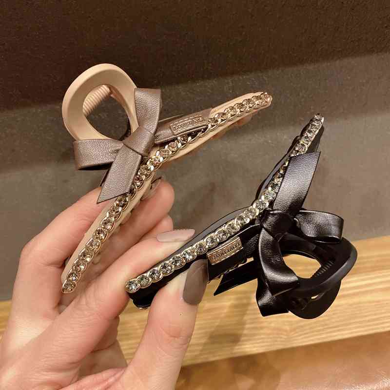 Hair Accessories Jewelry East Gate Same Style Rhinestone Butterfly Clip Plate Grip Elegant Temperament