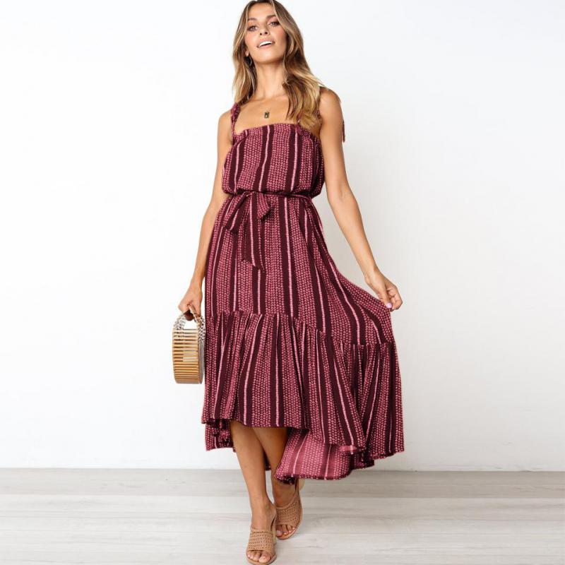 Women Dress Bandage Sleeveless Off Shoulder Bohemian es For Plus Size Sexy Long Beach women 210513