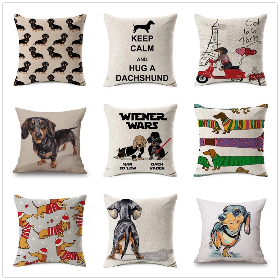Fashion Colorful Dog Printed Pillow Case Cushion Cover Home Dachshund Decorative Sofa Coffee Car Chair Throw Almofada Cojines
Fashion Colorful Dog Printed Pillow Case Cushion Cover Home Dachshund Decorative Sofa Coffee Car Chair Throw Almofada Cojines