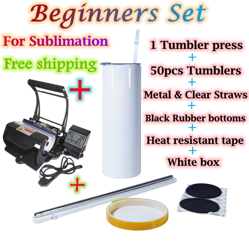 20oz 50pcs Sublimation straight tumblers Beginners Sets in 1 order ! tumbler press with metal & clear straws rubber bottoms Heat resistant tape white boxes on sale
20oz 50pcs Sublimation straight tumblers Beginners Sets in 1 order ! tumbler press with metal & clear straws rubber bottoms Heat resistant tape white boxes on sale