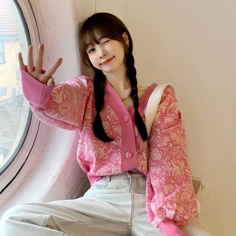 Women's Knits & Tees V Pink Leopard Sweater Short Jacket Pull Sweet Vintage Japan Style Puff Sleeve Knitted Tops Full Black Cardigan Sueters, White
Women's Knits & Tees V Pink Leopard Sweater Short Jacket Pull Sweet Vintage Japan Style Puff Sleeve Knitted Tops Full Black Cardigan Sueters, White
