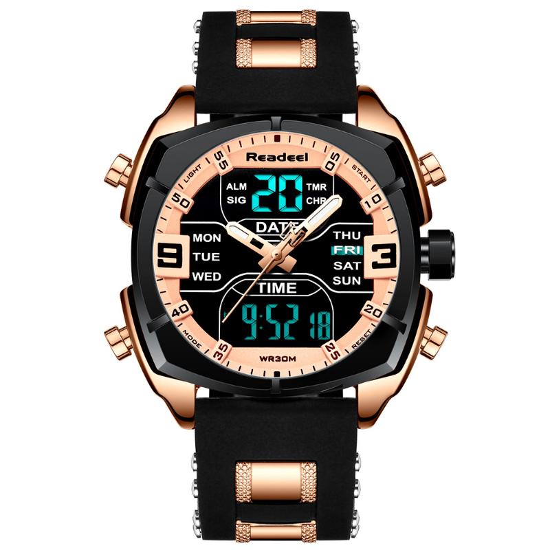 Wristwatches Relogio Masculino Readeel Fashion Mens Watches Top Wrist Watch Quartz Clock Led Men Waterproof Chronograph, Black
Wristwatches Relogio Masculino Readeel Fashion Mens Watches Top Wrist Watch Quartz Clock Led Men Waterproof Chronograph, Black