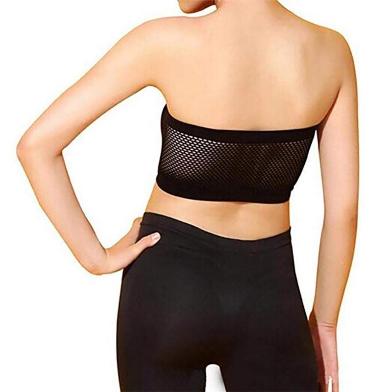 Yoga Outfit Women's Breathable Sports Underwear Solid Color Strapless Hollow Back Bra Invisible Seamless Tube Top, Black
Yoga Outfit Women's Breathable Sports Underwear Solid Color Strapless Hollow Back Bra Invisible Seamless Tube Top, Black