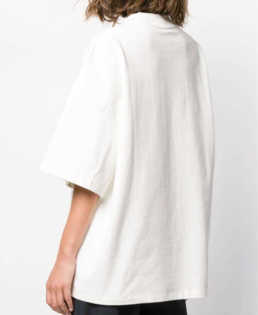 Women T-shirt Fashionable Fresh Letter Printing White Loose Short-sleeved Mid-length Men and Women Couple T-shirt 210722