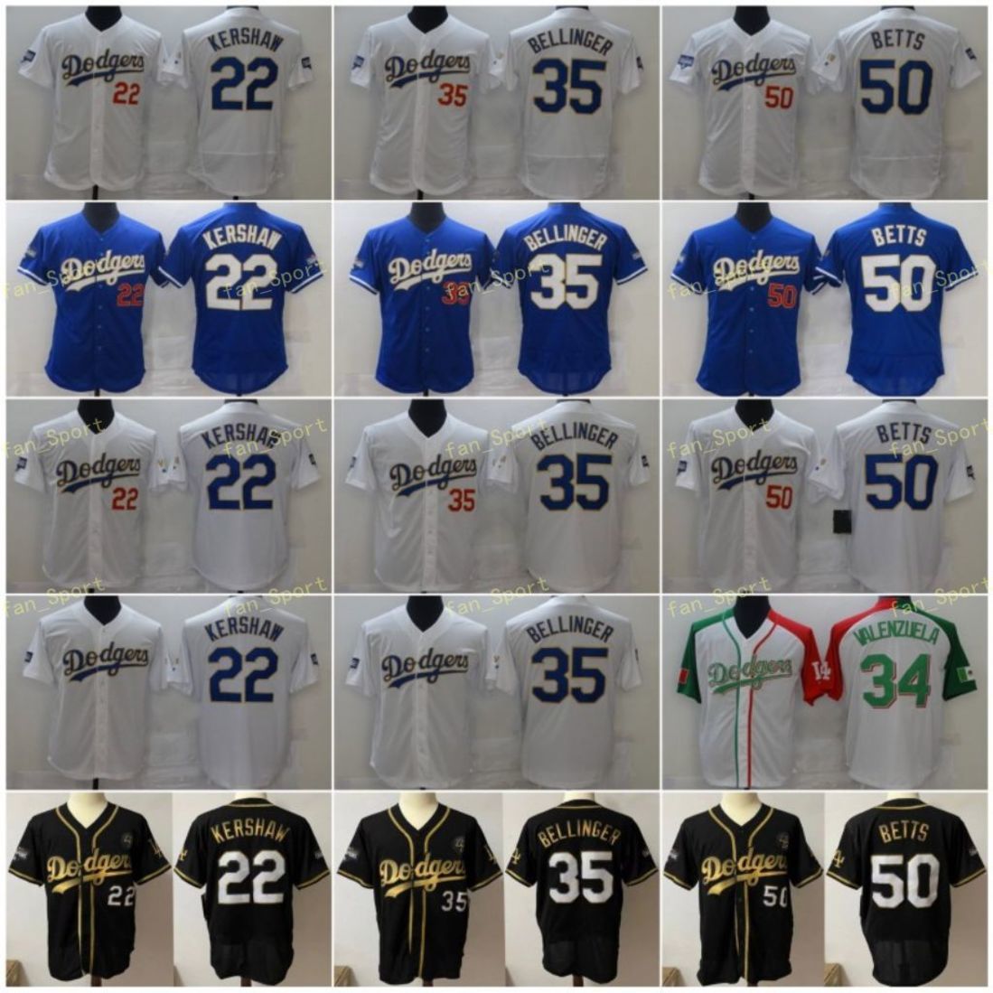 Gold Program Dodgers 22 Clayton Kershaw 34 Fernando Valenzuela 35 Cody Bellinger 50 Mookie Betts Los Angele Baseball Jersey Blue White Black, Blue;black
Gold Program Dodgers 22 Clayton Kershaw 34 Fernando Valenzuela 35 Cody Bellinger 50 Mookie Betts Los Angele Baseball Jersey Blue White Black, Blue;black