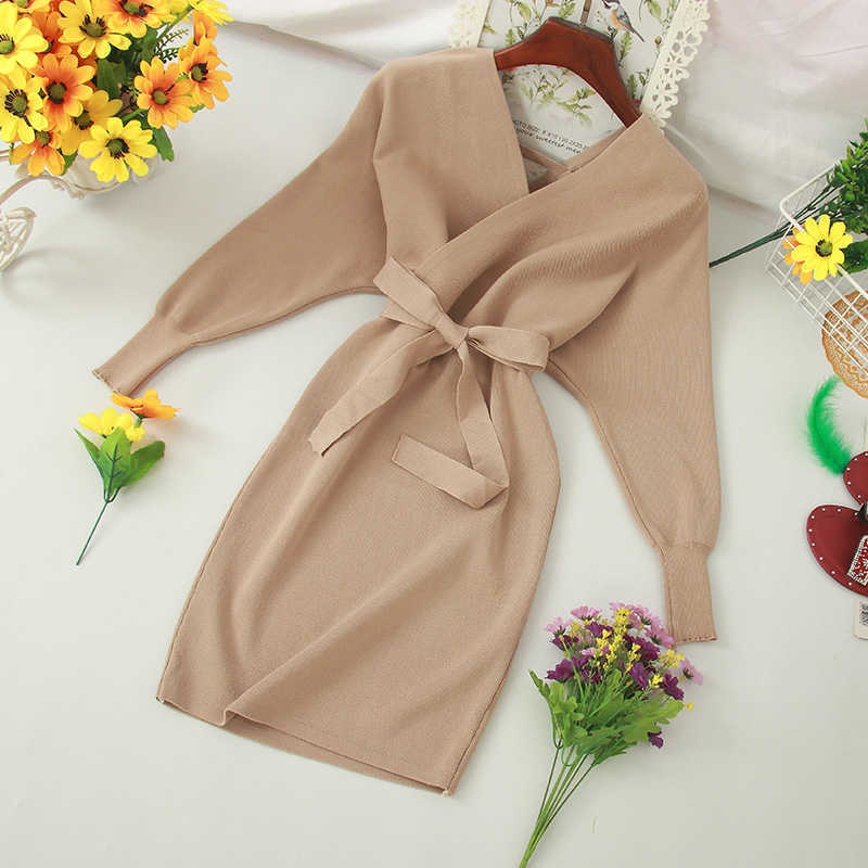 LY VAREY LIN Autumn Women Sexy Elegant Knitted Dress Backless V Neck Sash Tie Up High Waist Slim Office Lady Dresses 210526, Black
LY VAREY LIN Autumn Women Sexy Elegant Knitted Dress Backless V Neck Sash Tie Up High Waist Slim Office Lady Dresses 210526, Black