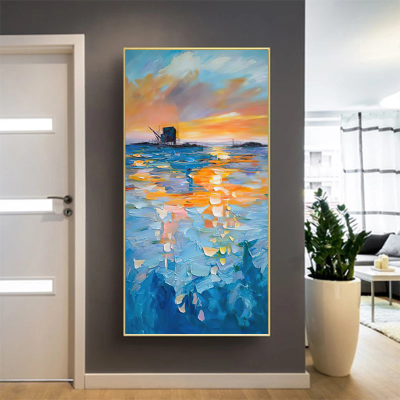Oil Prints On Canvas Sunset Landscape Poster Wall Art Pictures For Living Room Decorative Entrance Painting Modern Home Decor
Oil Prints On Canvas Sunset Landscape Poster Wall Art Pictures For Living Room Decorative Entrance Painting Modern Home Decor