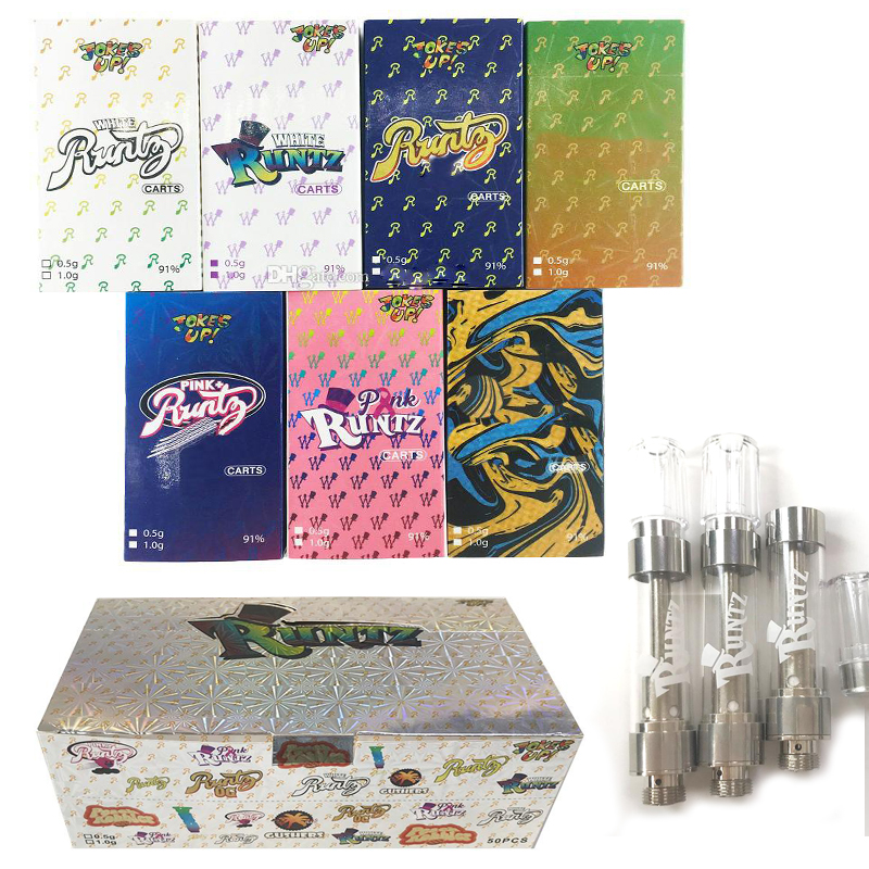 Runtz Atomizers Packaging Empty Vape Cartridges 1ml 0.8ml Tank 4*1.8m hole size Cartridge ecig Ceramic Coil 510 Thread Vaporizer Carts Thick Oil E Cigarettes
Runtz Atomizers Packaging Empty Vape Cartridges 1ml 0.8ml Tank 4*1.8m hole size Cartridge ecig Ceramic Coil 510 Thread Vaporizer Carts Thick Oil E Cigarettes