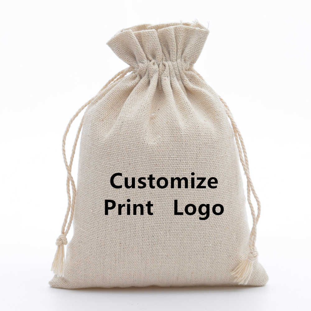 50pcs 100% Cotton Drawstring Bags Rustic Cotton Muslin Gift Bags Xmas Wedding Favors Sack Jewelry Packaging Bag Accept Customize Y0712
50pcs 100% Cotton Drawstring Bags Rustic Cotton Muslin Gift Bags Xmas Wedding Favors Sack Jewelry Packaging Bag Accept Customize Y0712