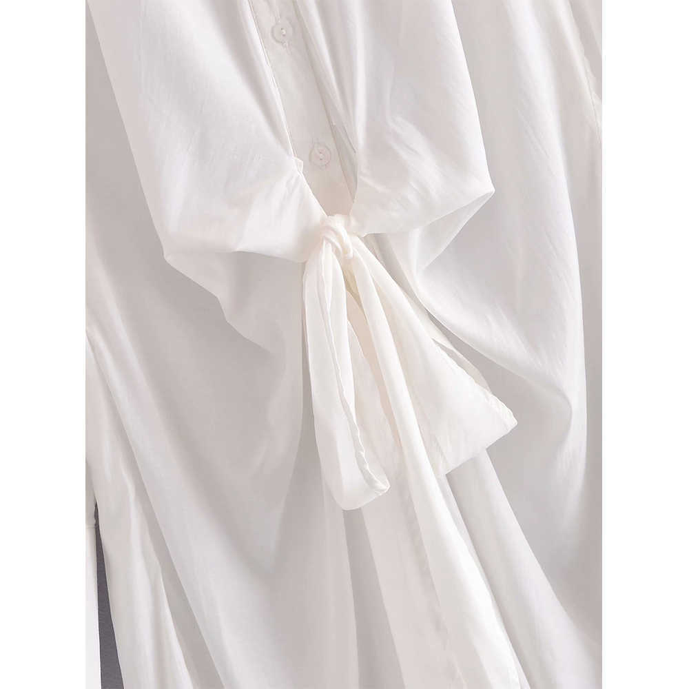 Women Draped Midi Shirt Dress elegant Casual Vintage Chic Lady Woman Summer Maxi Dress robe femme 210709