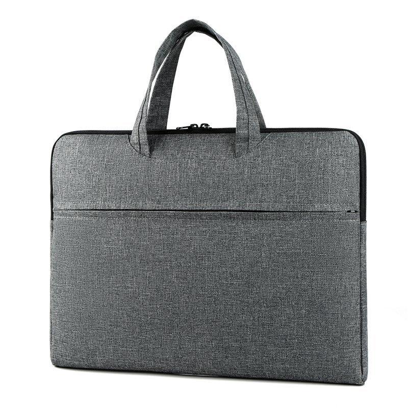 Briefcases Laptop Bag 13.3 14 15. 6 Inch Handbag For Macbook Air Cases Pro 13 15 16 15.6 Computer Shoulder Briefcase Men And Women, Black