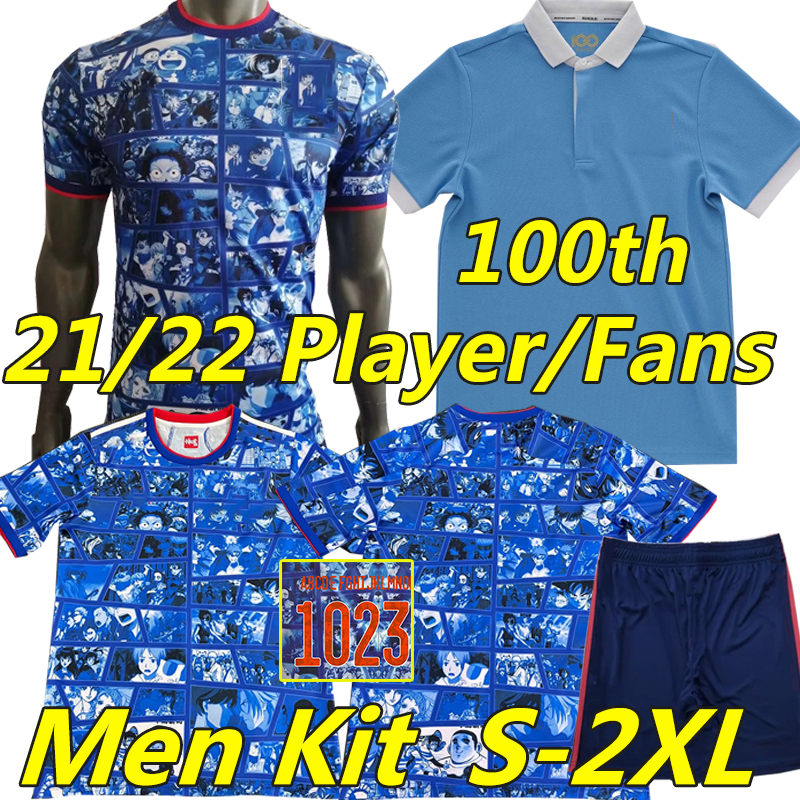 2021 2022 Japan 100th anniversary Soccer Jerseys fans player version special cartoon 100 TH YEARS HONDA TSUBASA KAMADA SHIBASAKI Men Kit football shirt uniforms, Riben 100th
2021 2022 Japan 100th anniversary Soccer Jerseys fans player version special cartoon 100 TH YEARS HONDA TSUBASA KAMADA SHIBASAKI Men Kit football shirt uniforms, Riben 100th