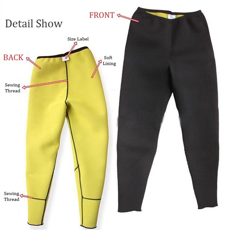 Long Sauna Pants Neoprene Legging Control Panties Fitness Bodyshape Shaper Slim Super Stretch Capris Trouser Pant Women 210402