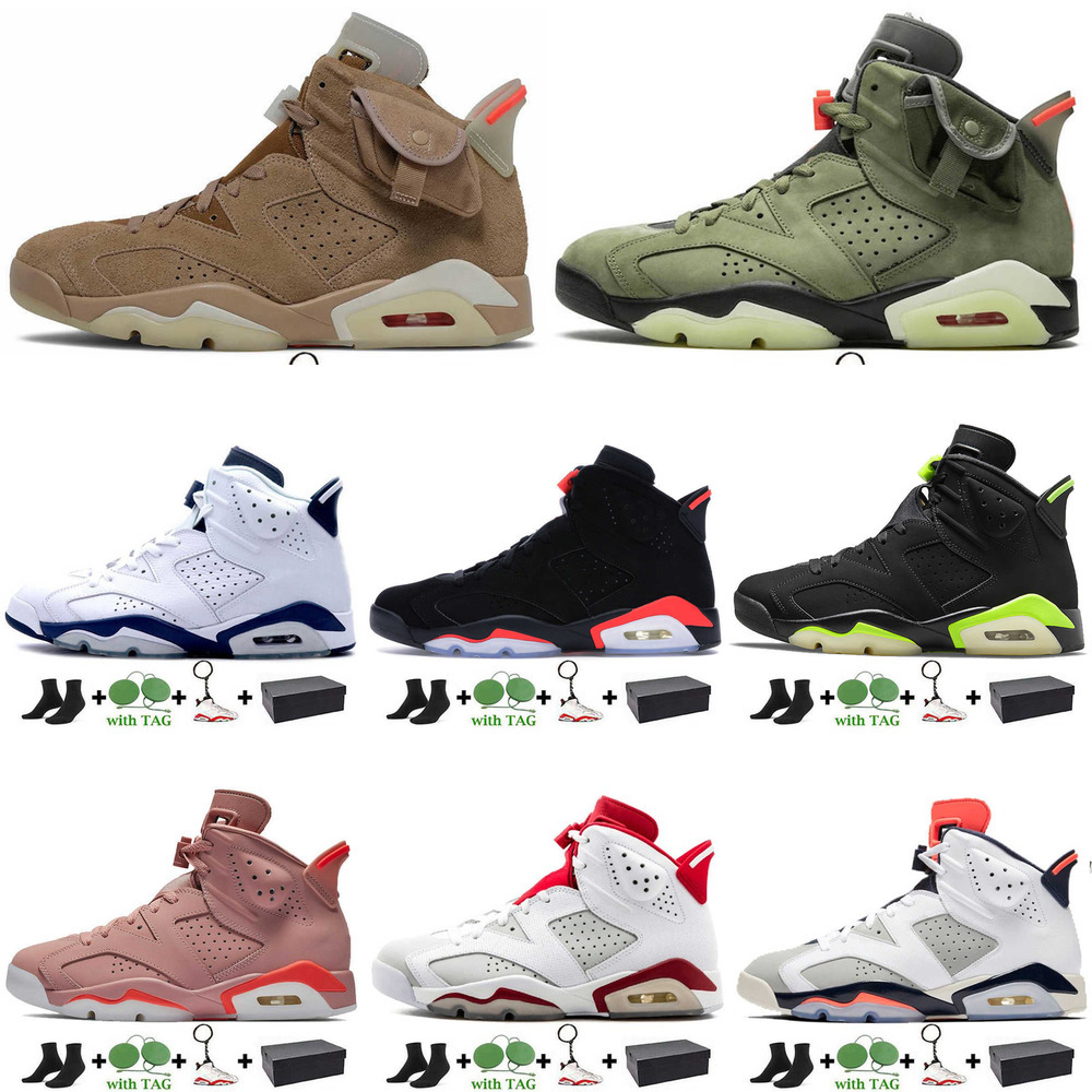 Top quality Travis Scotts British Khaki UNC 6s Basketball Shoes Jumpman 6 Mens Trainers Carmine Midnight Navy Black Infrared Tech Chrome S JORDÁN, #5 midnight navy 40-47
Top quality Travis Scotts British Khaki UNC 6s Basketball Shoes Jumpman 6 Mens Trainers Carmine Midnight Navy Black Infrared Tech Chrome S JORDÁN, #5 midnight navy 40-47