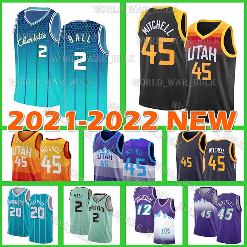 Donovan 45 Mitchell Jersey LaMelo 2 Ball Basketball Hornet Gordon 20 Hayward Jazzs John 12 Stockton Charlottes Karl 32 Malone Utahs Rudy 27, Black;red
Donovan 45 Mitchell Jersey LaMelo 2 Ball Basketball Hornet Gordon 20 Hayward Jazzs John 12 Stockton Charlottes Karl 32 Malone Utahs Rudy 27, Black;red