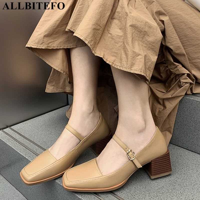 ALLBITEFO retro square toe full genuine leather brand high heels party women shoes spring women high heel shoes women heels 210611, As picture
ALLBITEFO retro square toe full genuine leather brand high heels party women shoes spring women high heel shoes women heels 210611, As picture