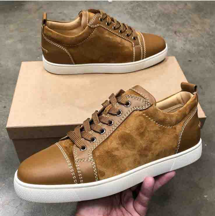 21S Men's Casual shoe Sneakers Low Junior Genuine leathers Suede luxury red bottom sneaker no spikes trainers,Couple's lows tops flat reds soles round toe EU35-47, 11
21S Men's Casual shoe Sneakers Low Junior Genuine leathers Suede luxury red bottom sneaker no spikes trainers,Couple's lows tops flat reds soles round toe EU35-47, 11