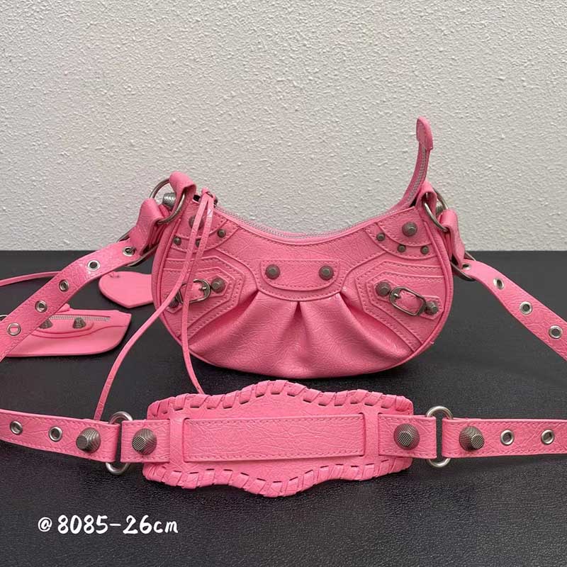 Evening Bags Arrival Women's Le Cagole Small Shoulder Bag Design Pleated Saddle Cross Body Messenger With Coin Purse Handbag Metal Buckle with Heart Mirror, Pink
Evening Bags Arrival Women's Le Cagole Small Shoulder Bag Design Pleated Saddle Cross Body Messenger With Coin Purse Handbag Metal Buckle with Heart Mirror, Pink