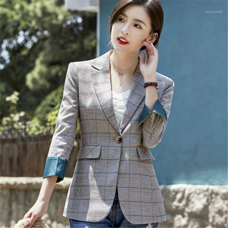 Ladies Single Suit Autumn And Winter High-end Fashion Plaid Simple Thin Button Temperament Wild Women Women' Suits & Blazers
Ladies Single Suit Autumn And Winter High-end Fashion Plaid Simple Thin Button Temperament Wild Women Women' Suits & Blazers