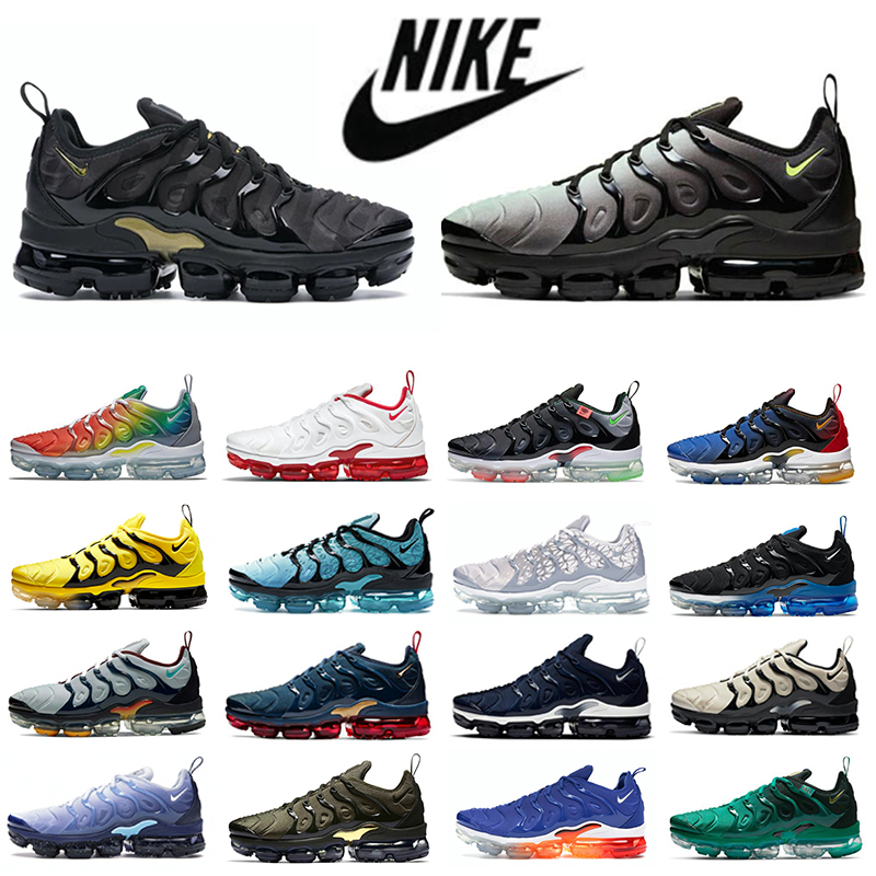 NIKE Air Max Vapormax Tn Plus Running Shoes For Men Women Worldwide Hyper Royal Light Triple Black Gym Red Airmax Vapor Neon Wolf Grey GRAPE Sports Sneakers 36-47, Color#1 
NIKE Air Max Vapormax Tn Plus Running Shoes For Men Women Worldwide Hyper Royal Light Triple Black Gym Red Airmax Vapor Neon Wolf Grey GRAPE Sports Sneakers 36-47, Color#1