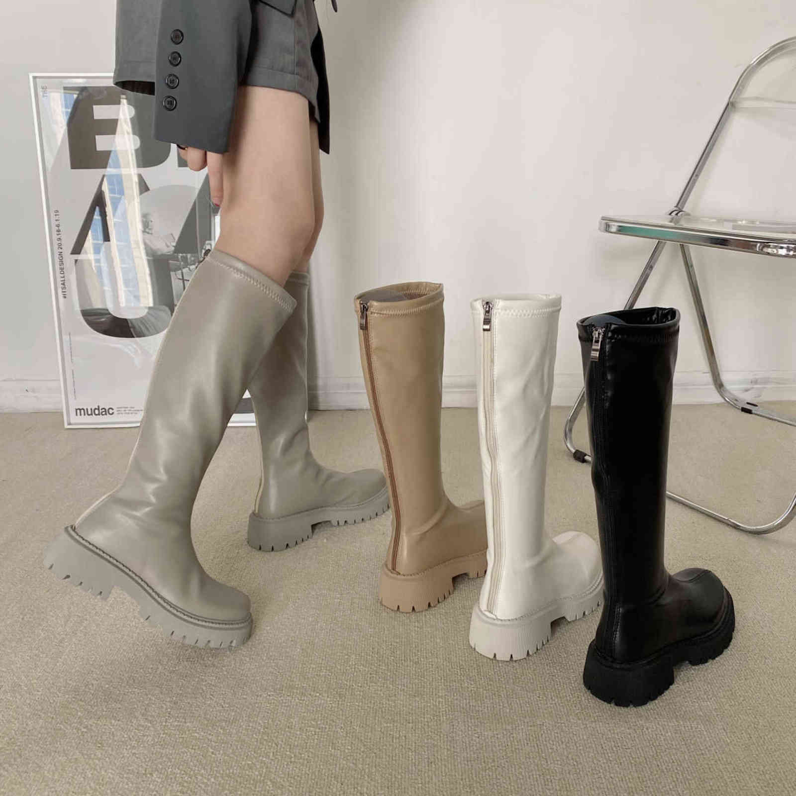2022 Round Toe Platform Riding Boots Women Black Punk Chunky Heel Knee Boots Women Side Zip Designer Shoes Women Botas De Mujer H1115, Beige
2022 Round Toe Platform Riding Boots Women Black Punk Chunky Heel Knee Boots Women Side Zip Designer Shoes Women Botas De Mujer H1115, Beige