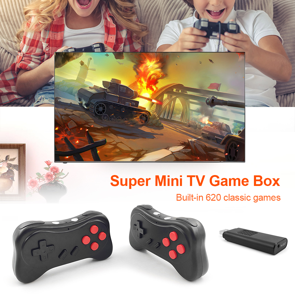 Wireless Portable Dual Player 2.4G Controller 8 Bit Handheld TV Video Console USB Joystick Switch-Pro Controller