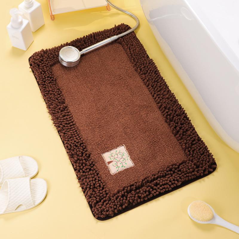 Bathroom Round Floor Mat Household Kitchen Absorbent Bedroom Study Living Room Non-Slip Door 80cm Long 50cm Wide Carpets