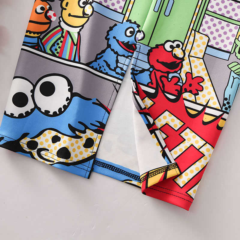 Women's high waist slim cartoon letter print bag hip bodycon Tube skirt summer knee elastic pencil skirts Falda WA526 210619