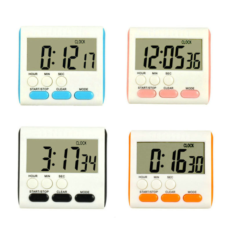 Kitchen Timer Multifunctional Count Up Down Alarm Clock Cooking Timers Large LCD Digital Timers Cook Food Tools Magnetic