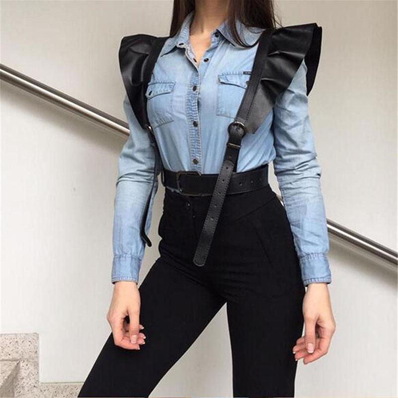 Belts Women Sexy Harajuku Garters Faux Leather Body Bondage Cage Sculpting Harness Waist Belt Straps Suspenders Punk, Black;brown
Belts Women Sexy Harajuku Garters Faux Leather Body Bondage Cage Sculpting Harness Waist Belt Straps Suspenders Punk, Black;brown