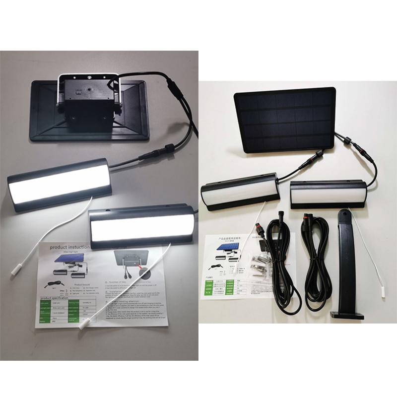 Dual Head Solar Light Drawstring Garden Wall Outdoor Street Lamp Waterproof Split LED Bulb With Pull Cord Lamps