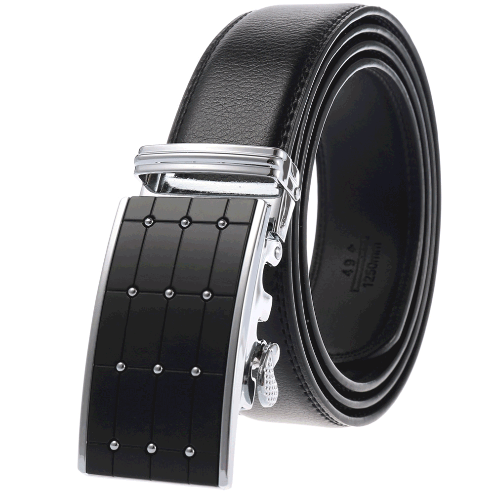 Men's Belt,Automatic Buckle Slide Ratchet Double Layer Cowskin Belt For Men Dress Pant Shirt Genuine Leather,Trim To Fit, Black;brown
Men's Belt,Automatic Buckle Slide Ratchet Double Layer Cowskin Belt For Men Dress Pant Shirt Genuine Leather,Trim To Fit, Black;brown