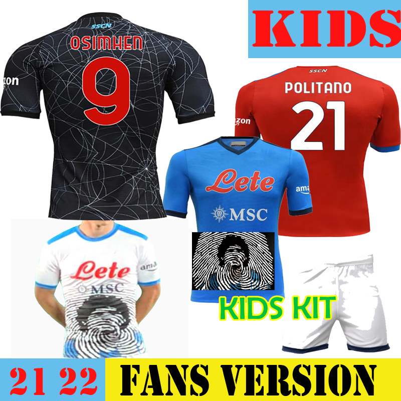 Kids Kit 21 22 Napoli soccer jersey Maradona honor version football shirt 2021 2022 Halloween Limited Edition Maglietta Napoles New Spider Web Special Child INSIGNE, Kids 4th no patch
Kids Kit 21 22 Napoli soccer jersey Maradona honor version football shirt 2021 2022 Halloween Limited Edition Maglietta Napoles New Spider Web Special Child INSIGNE, Kids 4th no patch