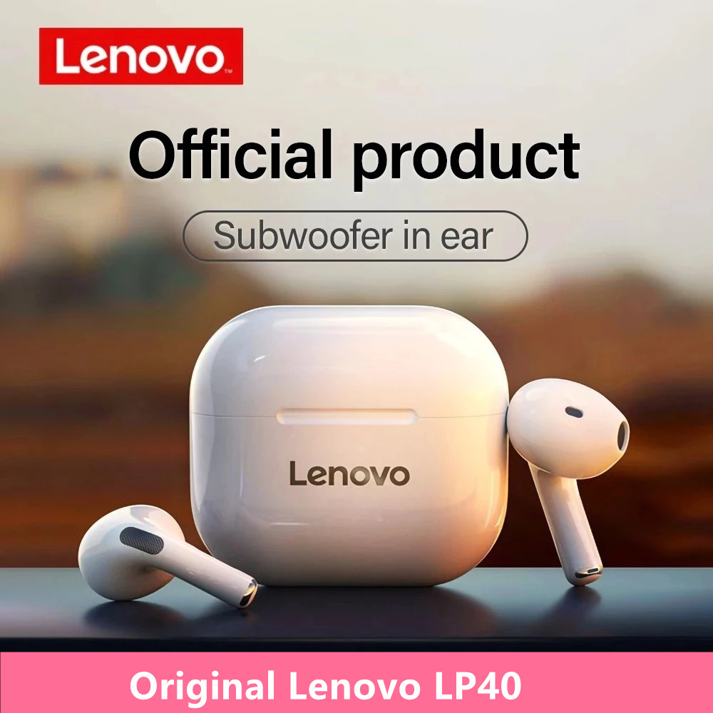 Original Lenovo LP40 Wireless Headphones TWS Bluetooth Earphones Touch Control Sport Headset Stereo Earbuds For Phone Android от DHgate WW