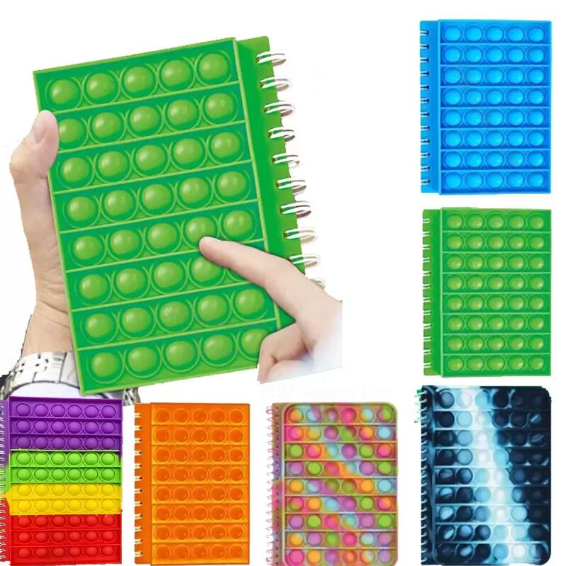 DHL New Notebook A5 Its Favor Push up Finger Bubble Silicone Cover Notepad Student Supplies Decompression Fidget Toys FY2927
DHL New Notebook A5 Its Favor Push up Finger Bubble Silicone Cover Notepad Student Supplies Decompression Fidget Toys FY2927