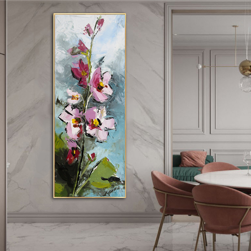 Colorful Flower Pictures Canvas Painting Wall Art For Living Room Bedroom Modern Decoration Home Painting NO FRAME