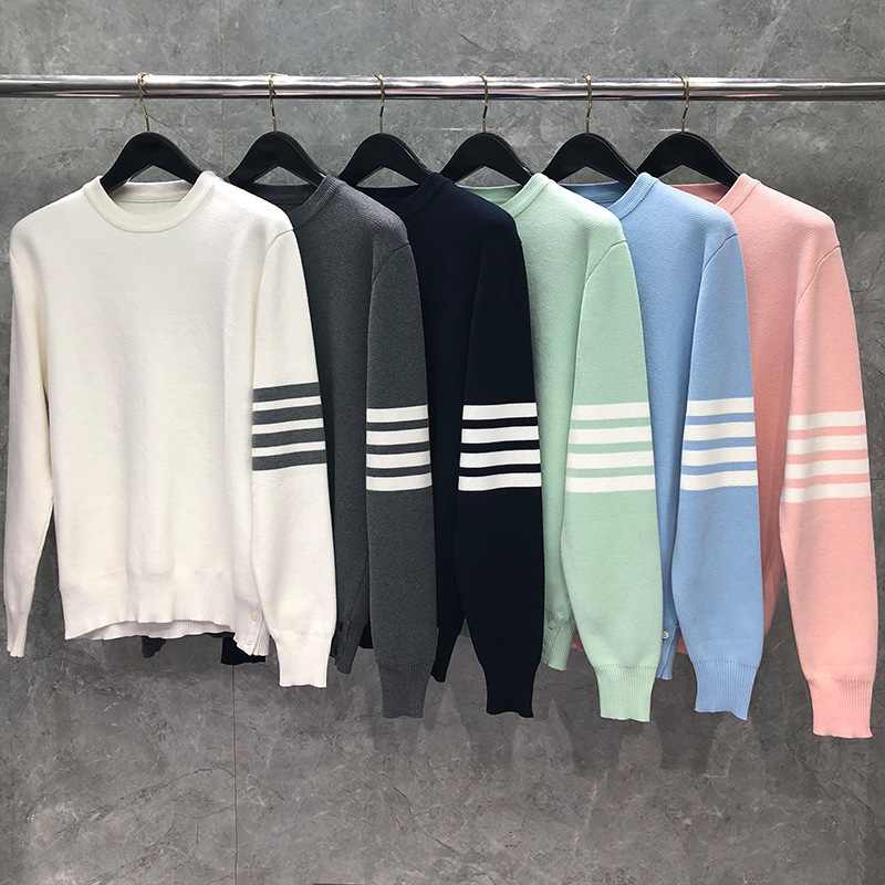 tees Fashion TB THOM Brand Sweaters Men Women Slim O-Neck Pullovers Clothing Striped Wool Cotton Solid Winter Couple Casual Coat, White
tees Fashion TB THOM Brand Sweaters Men Women Slim O-Neck Pullovers Clothing Striped Wool Cotton Solid Winter Couple Casual Coat, White