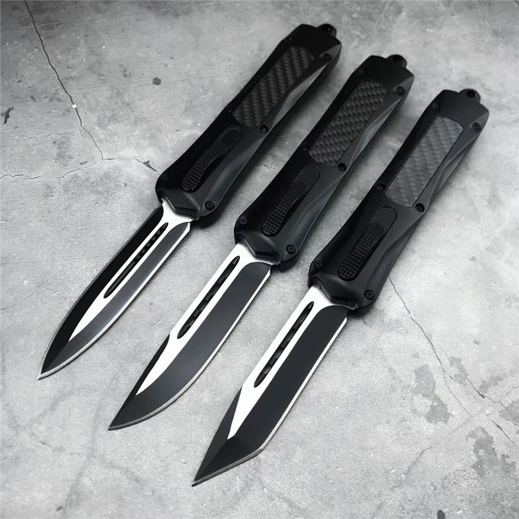 Micro-tech AUTO OPEN knives MT 3300 automatic knife S/E D/E T/E blade Zinc aluminum alloy (carbon fiber) handle camping outdoor Tactical Com
Micro-tech AUTO OPEN knives MT 3300 automatic knife S/E D/E T/E blade Zinc aluminum alloy (carbon fiber) handle camping outdoor Tactical Com