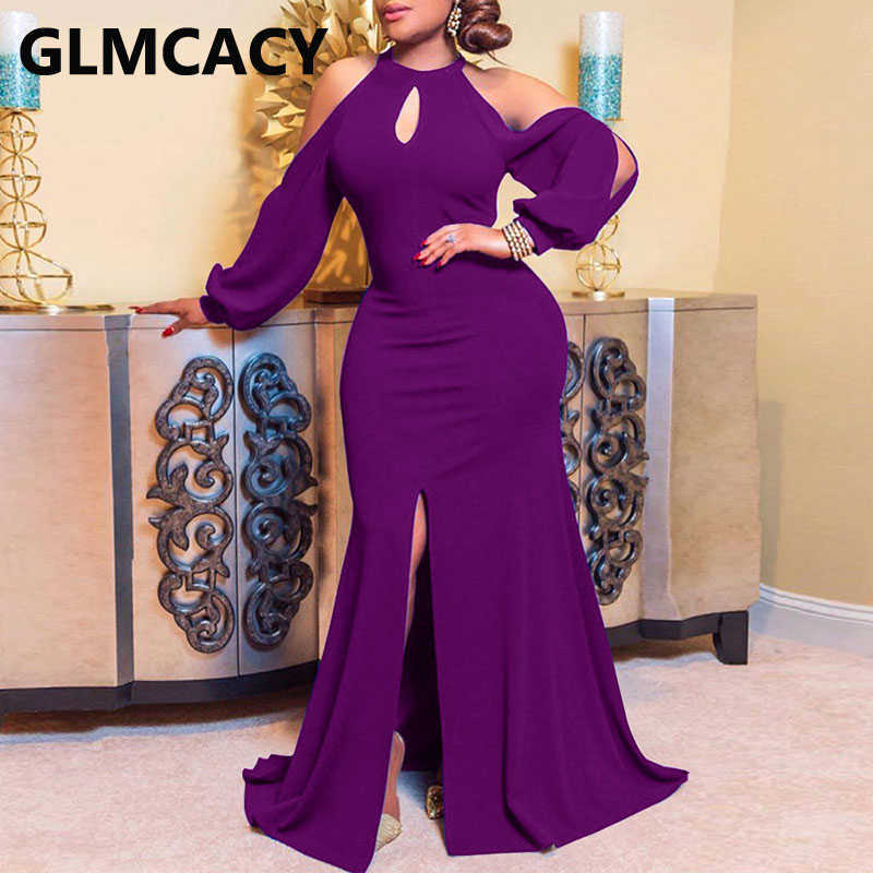 Women Cold Shoulder Elegant Party Dresses Classy Evening Formal Dresses Robes 210630