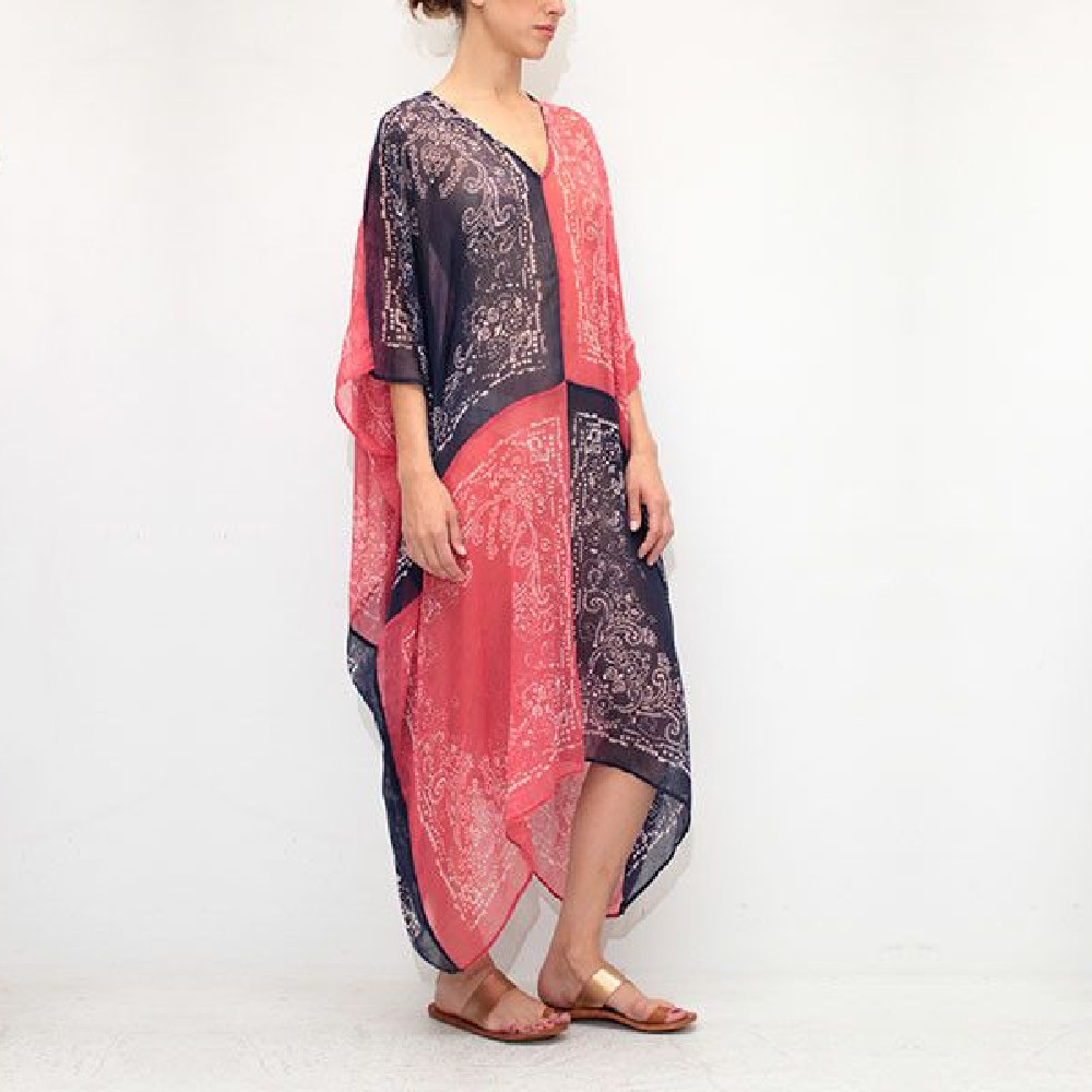 Arrivals Beach Cover up Chiffon Swimwear Ladies Kaftan Tunic Robe De Plage Bathing Suit Coverups Saida de Praia #Q115 210420