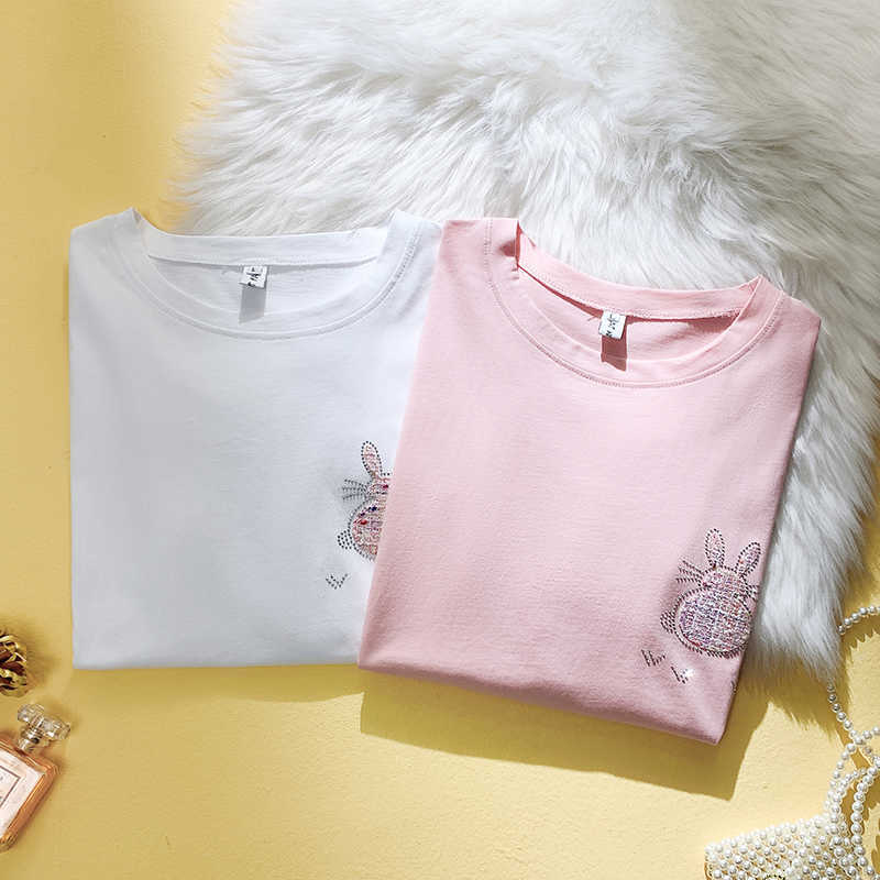 Woman Tshirts Women Summer Plus Size Harajuku Short Sleeve Diamond O-Neck Tops Femme T-Shirts Camouflage Mujer Camisetas 210604, White
Woman Tshirts Women Summer Plus Size Harajuku Short Sleeve Diamond O-Neck Tops Femme T-Shirts Camouflage Mujer Camisetas 210604, White